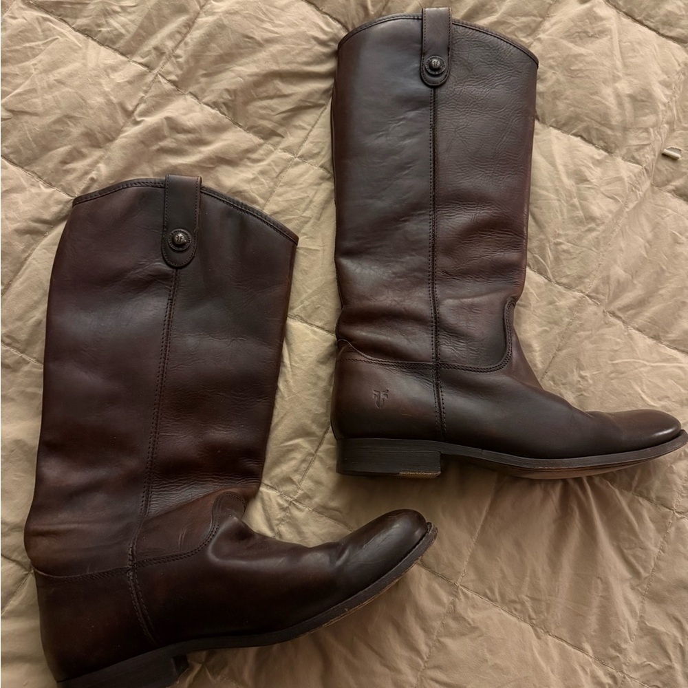 Frye Tan Leather Boots size 9